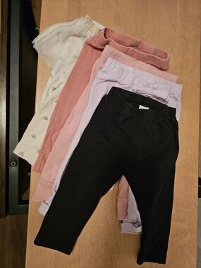 Carter's Black and Pastel Girls' Leggings Set